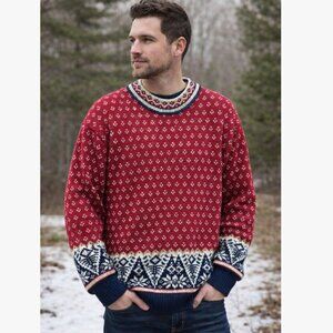 Vintage Norwear Nordic Sweater 100% New Wool made in Iceland men's small